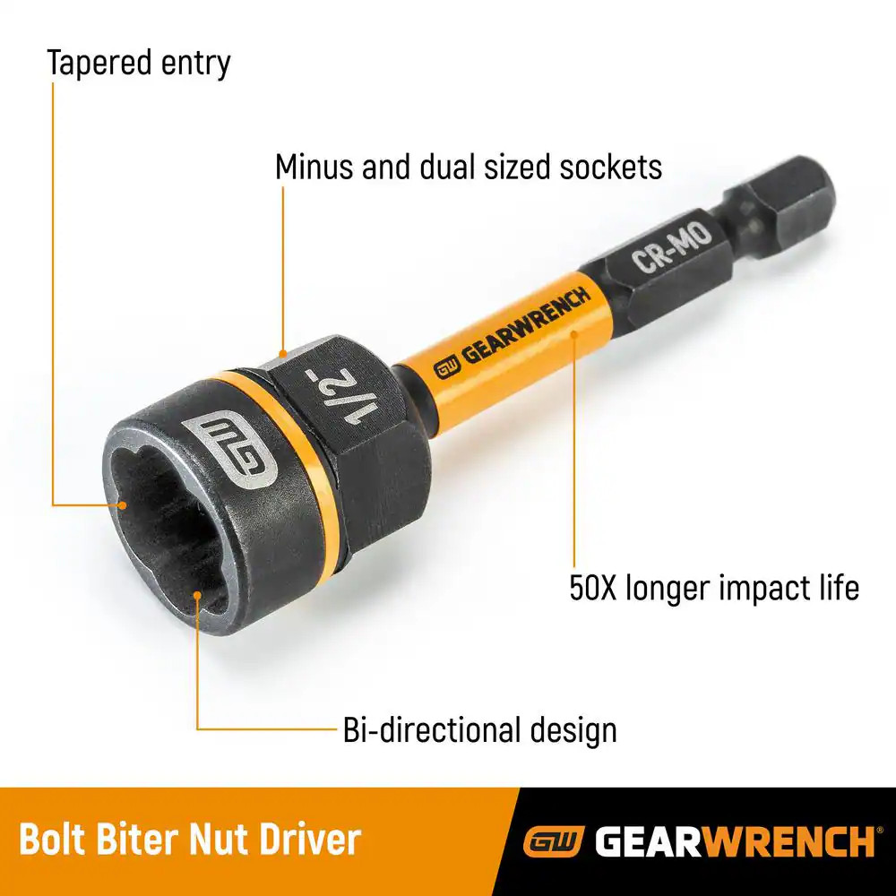 1/2 In. Bolt Biter Nut Extractor and Driver