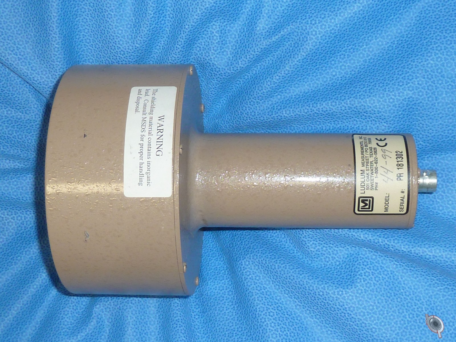 Ludlum 44-99 Beta-Gamma 5" Scintillation Crystal Detector
