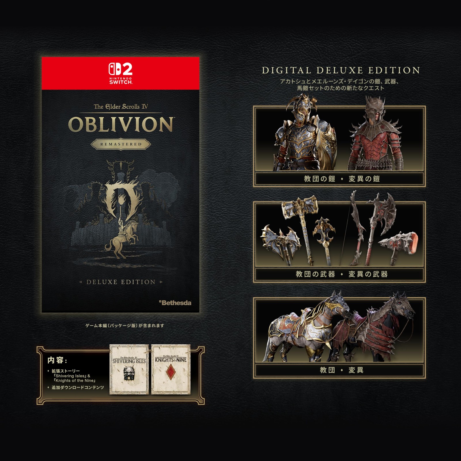 The Elder Scrolls IV Oblivion Remastered Deluxe Edition (NSW2) Multi-Lang Pre FS