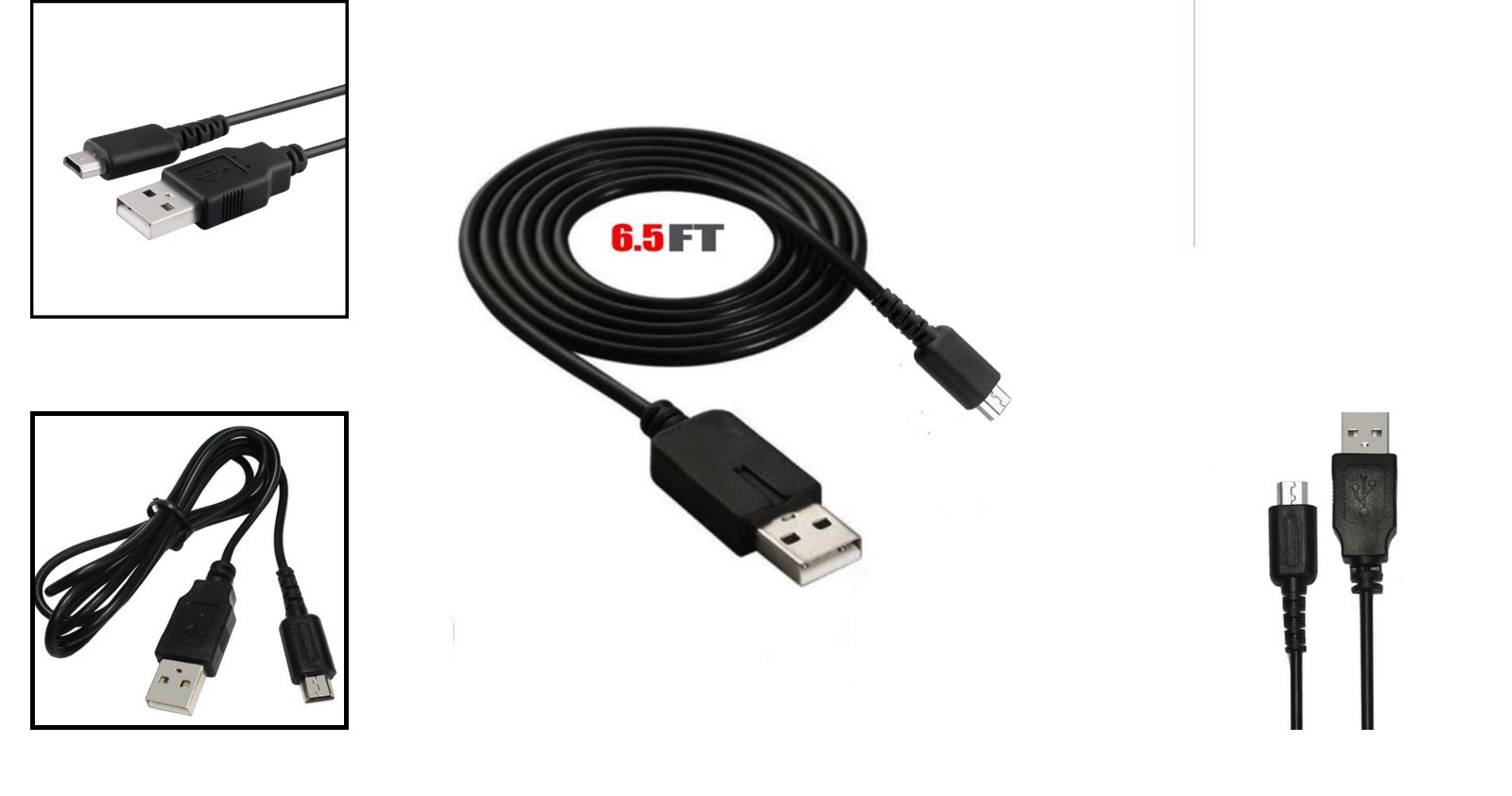 DS Lite Compatible Charging Cable - 6.5FT USB Power for Effortless Gaming