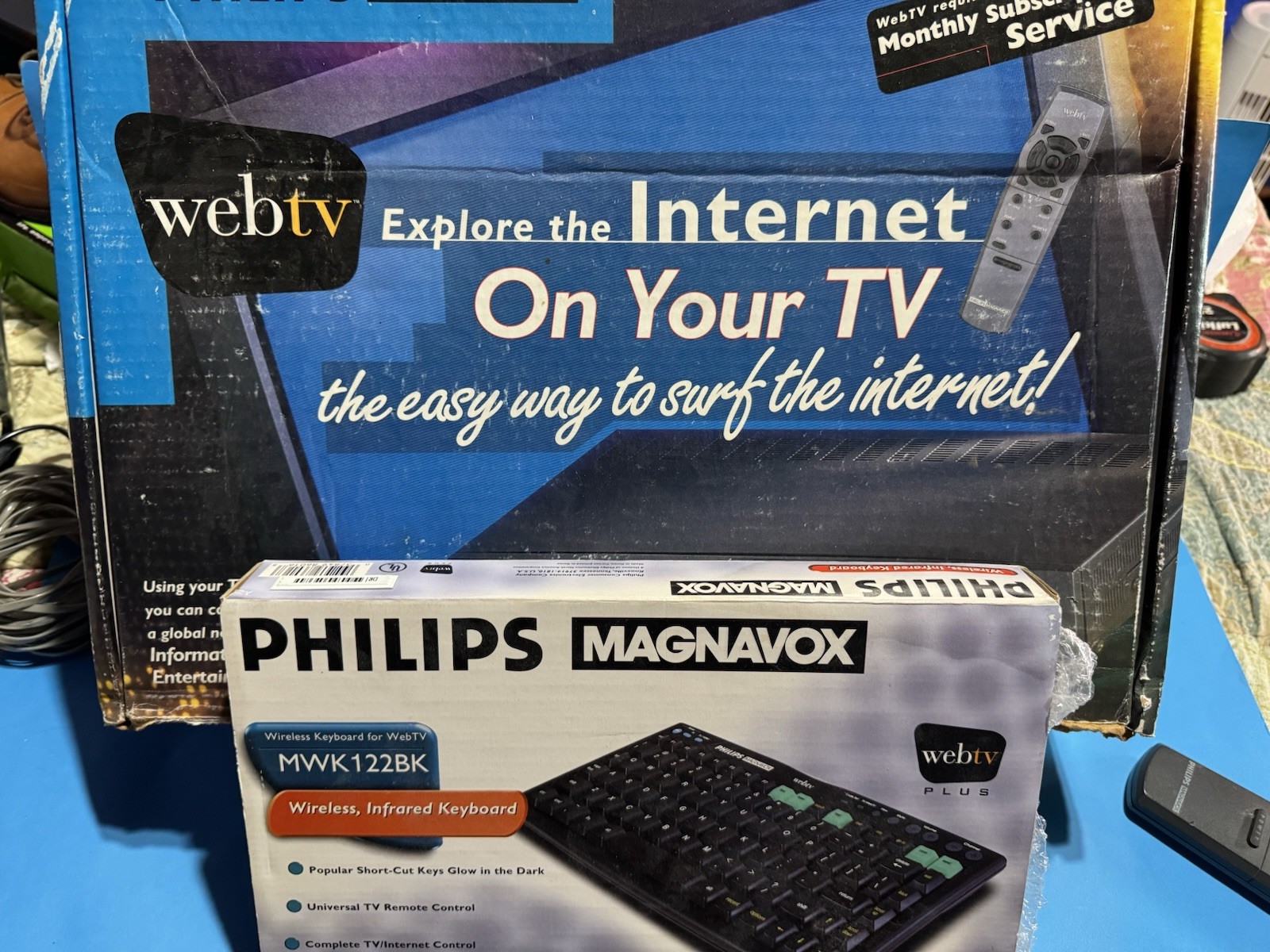 Philips Magnavox MAT976KB WebTV Plus Box w/ Wireless Keyboard, 32MB Not Tested
