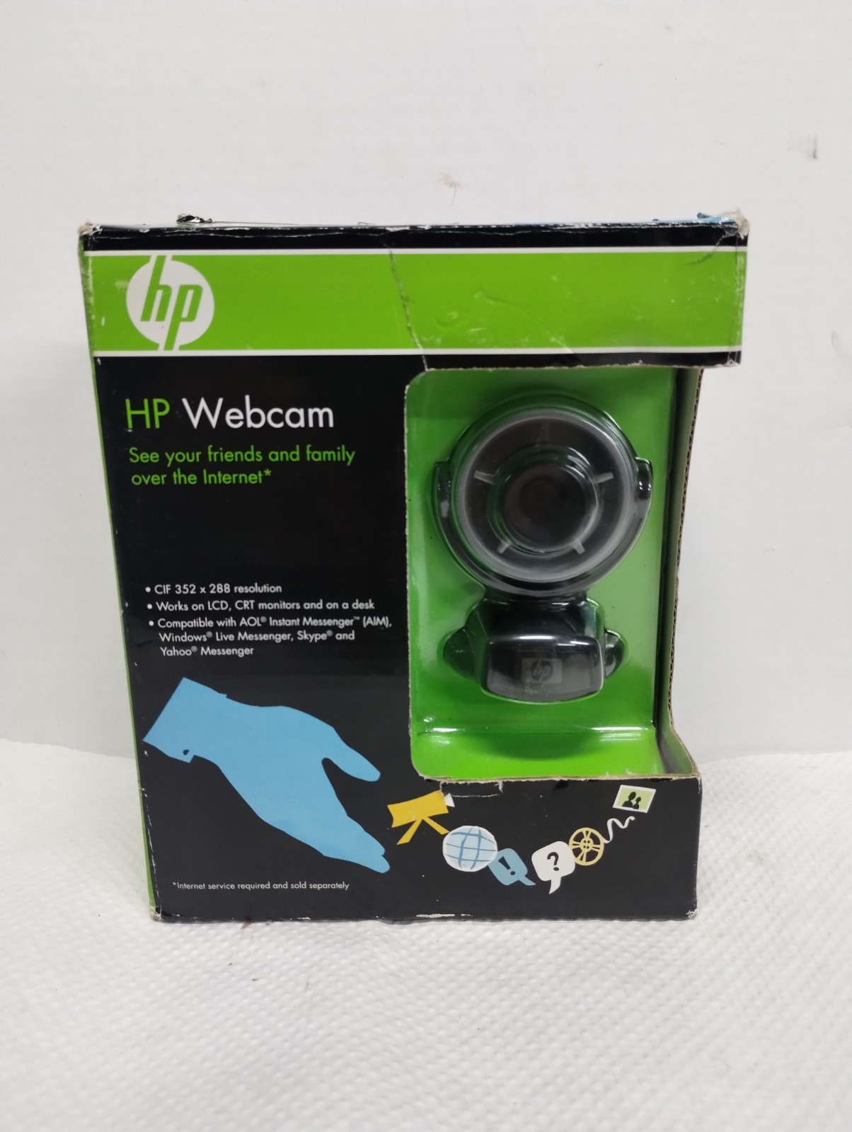 Webcam HP 100k Pixels Connect Chat Share