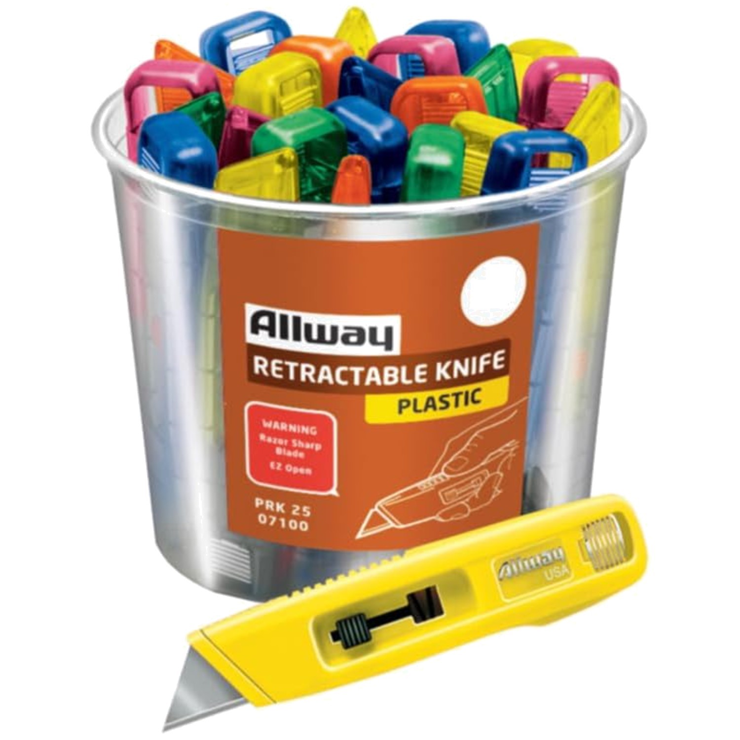 Lightweight Steel Utility Knife - Mixed Colors