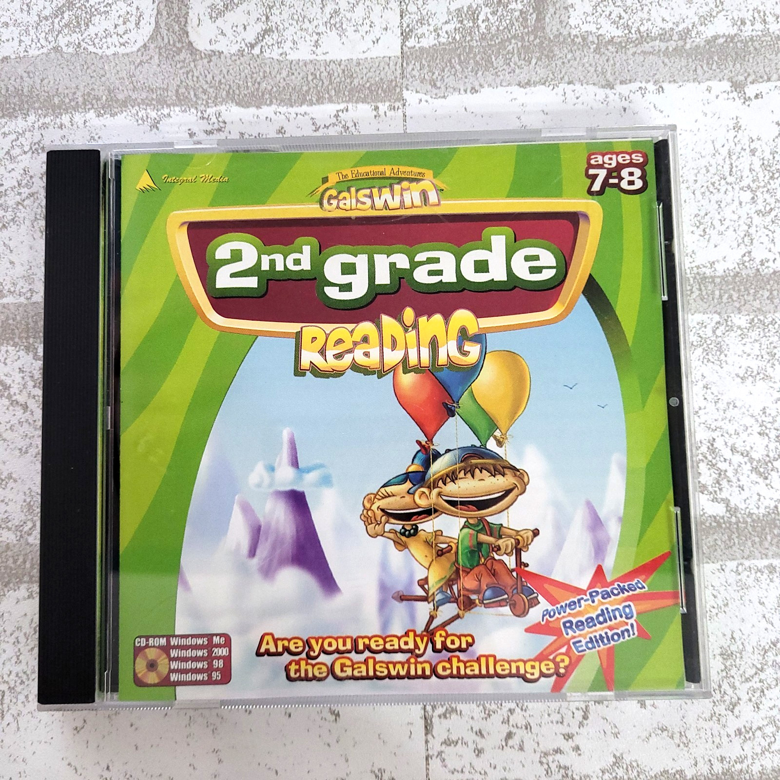 Galswin Educational Adventures 2nd Grade Reading Windows PC CD Rom Age 7-8