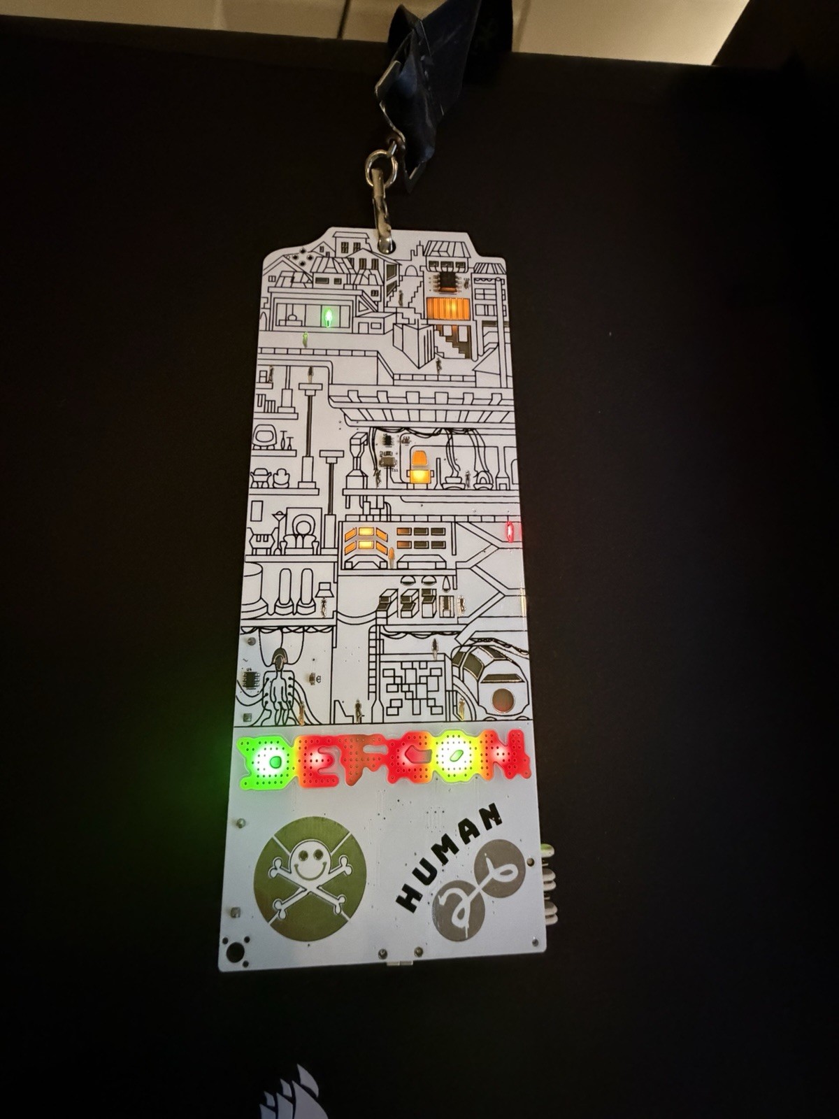 DEFCON 26 Human Badge + Lanyard works great