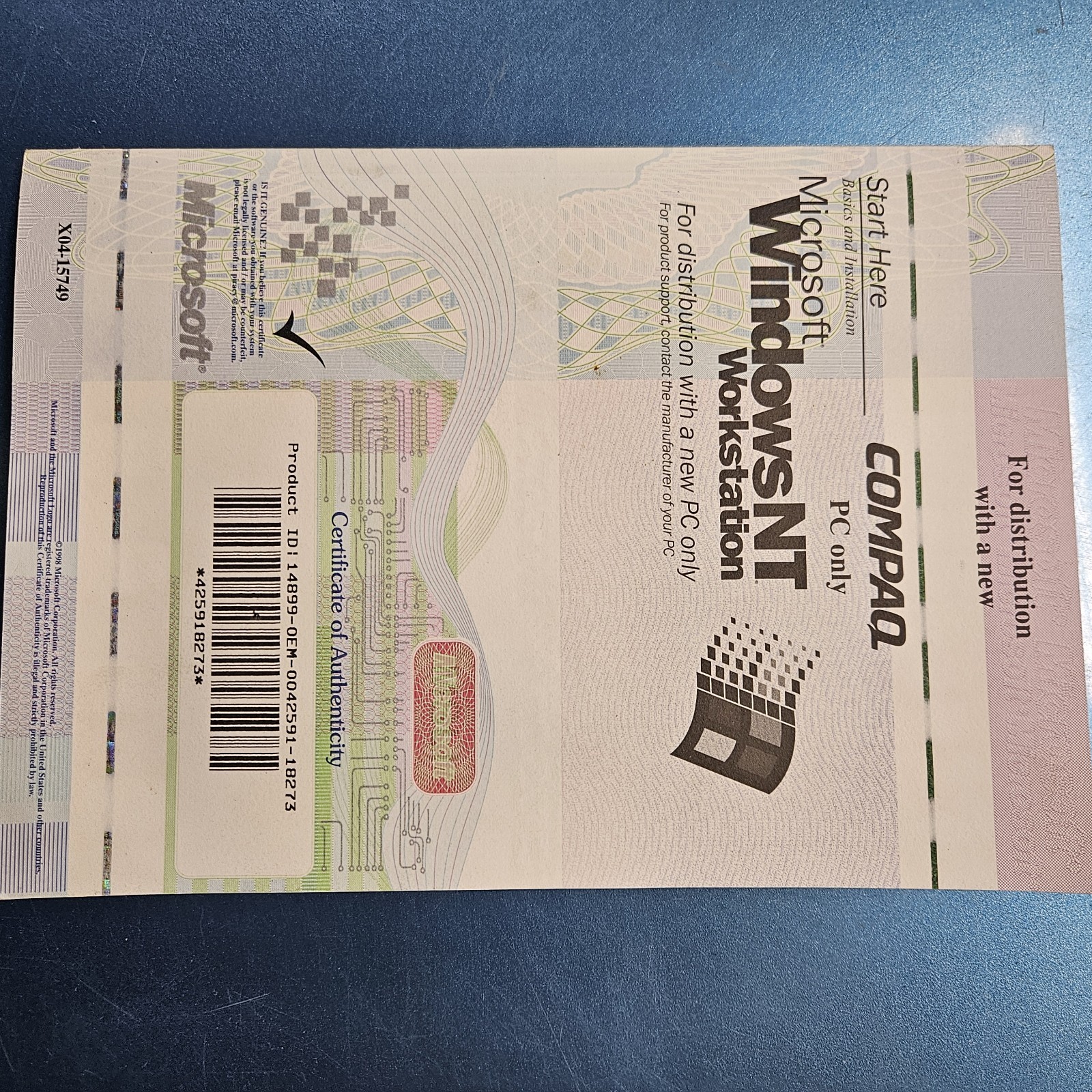 Windows NT software