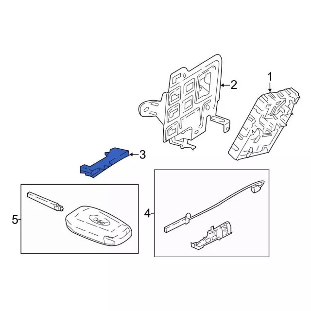 Genuine Ford Keyless Entry Antenna DS7Z-19D596-A