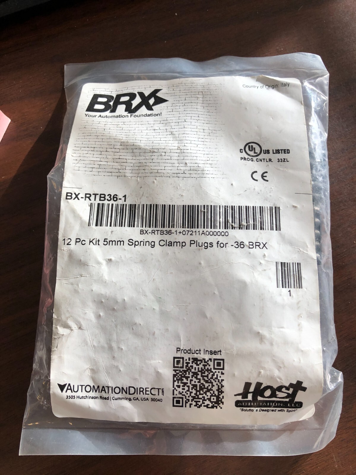 BX-RTB36- New opened Automation direct PLC terminal strip clamp type for -36 BRX