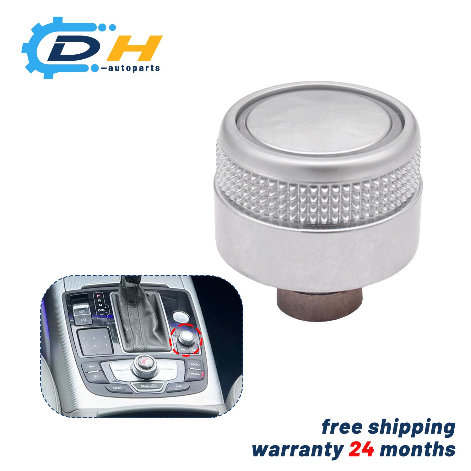 Radio Volume Knob 4G0919070 Volume Control Knob Car Accessories for S6 C7 RS6