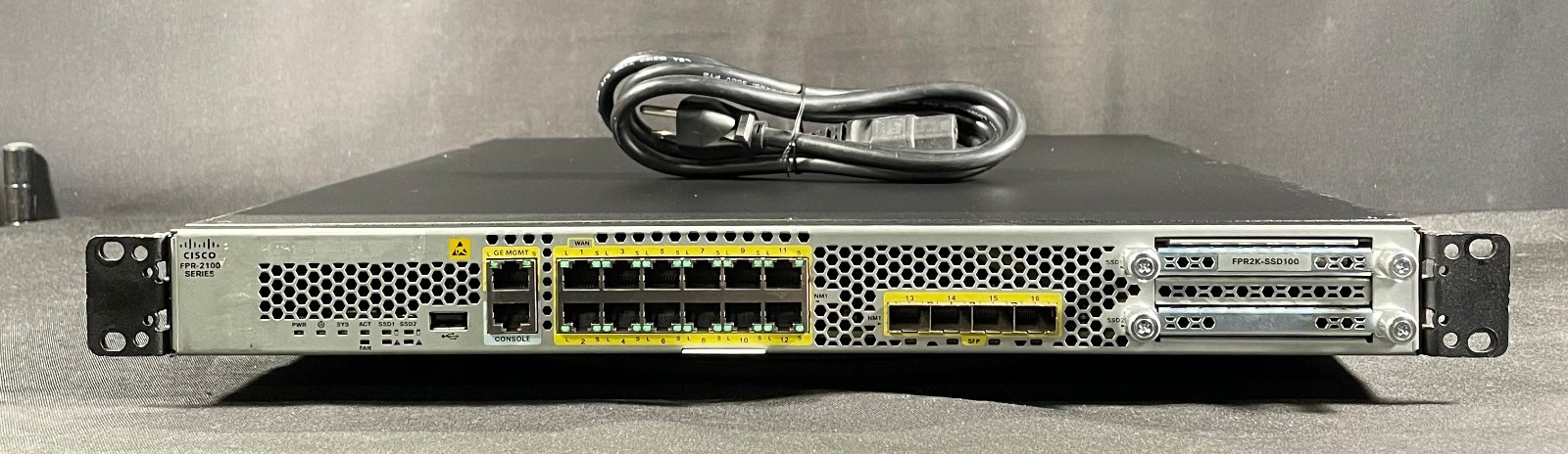 Cisco Firepower 2120  FPR2110-ASA-K9 Security Appliance Firewall w/FPR2K-SSD100