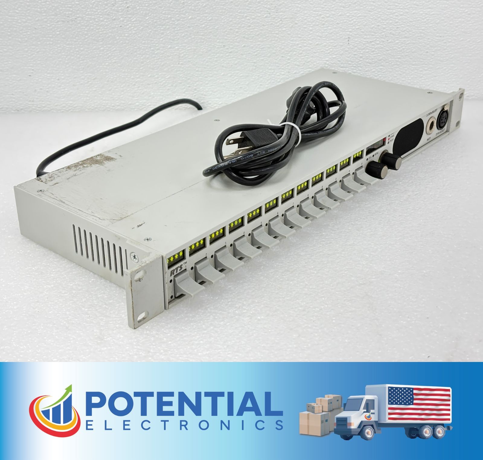 Bosch RTS Telex KP 12 12 Position Key Panel Intercom System KP12 with Rack Ears