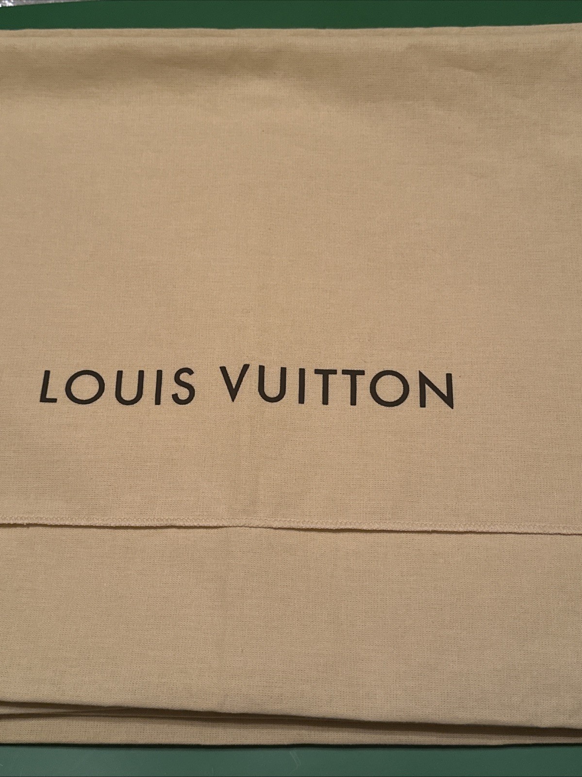Authentic Louis Vuitton Dust Cover Bag, Beige “18x13” Envelope Type