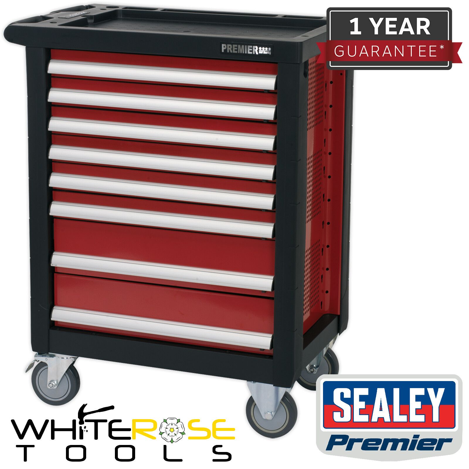 Sealey Premier Rollcab 8 Drawer with Ball-Bearing Slides