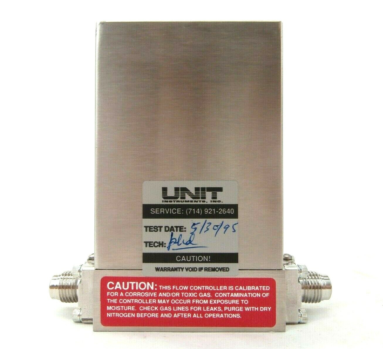 UNIT Instruments UFC-8160 Mass Flow Controller MFC 200 SCCM BCl3 Working Spare