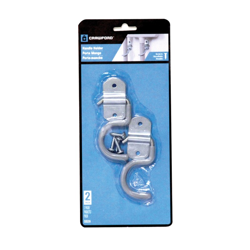 Crawford SS29 Zinc Gray 5 lbs. Capacity Handle Holder 0.3 L x 1.5 W x 3.5 H in.