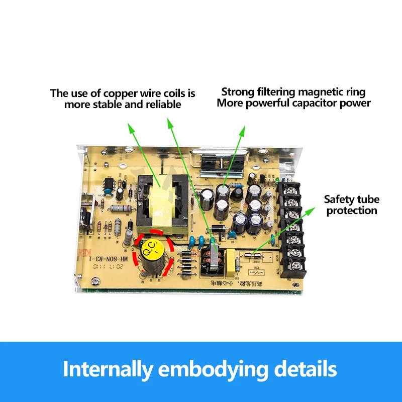 Arcade Power Supply JAMMA Video Machine 5V 12V 24V Output Switching Adjustable