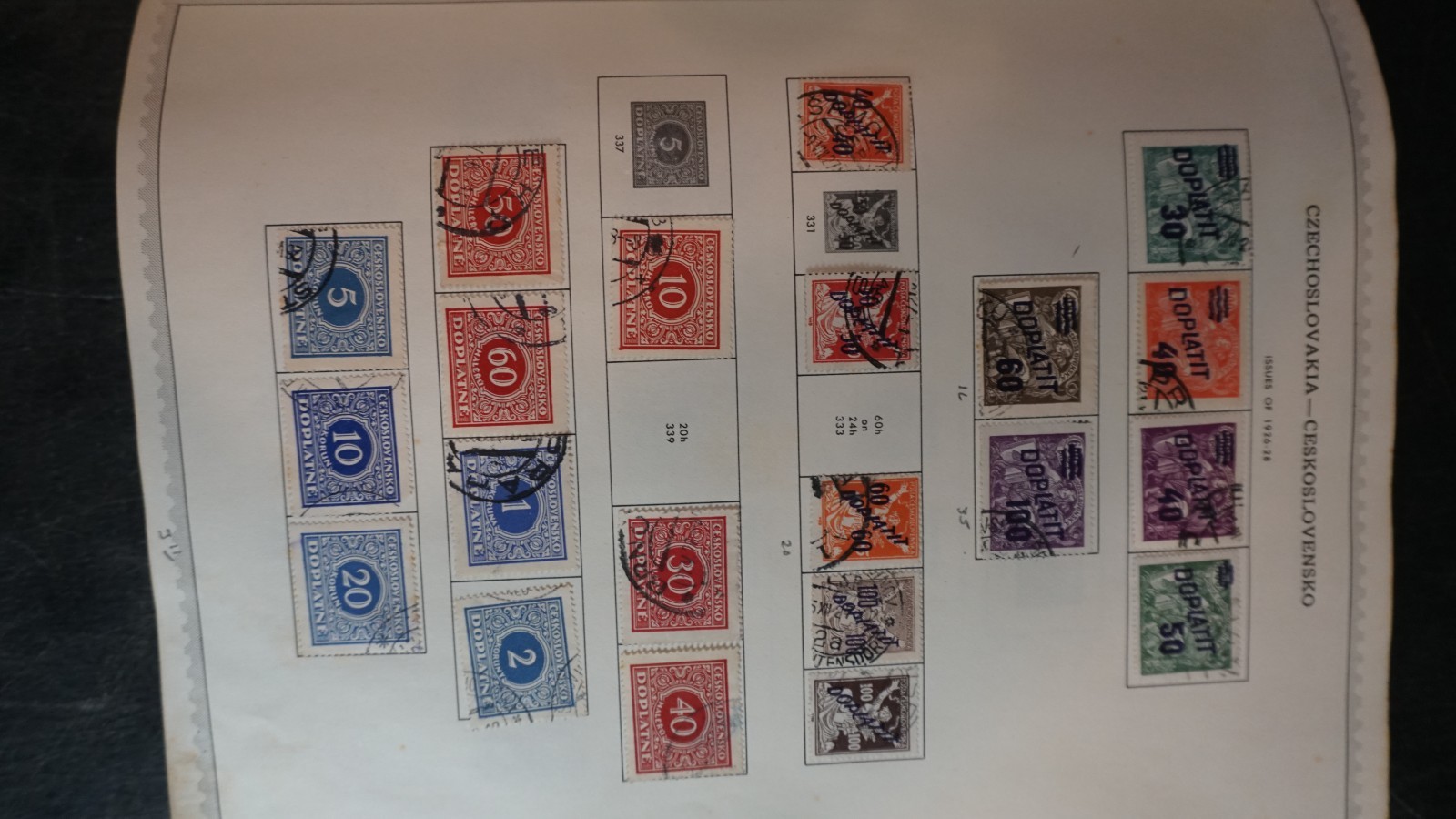 Czechoslovakia nice collection in album