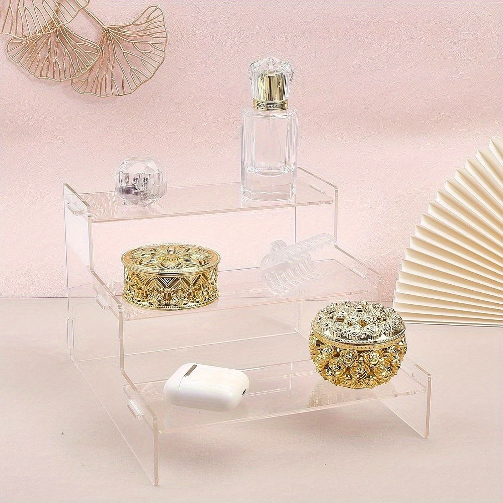 1set 3-Tier Acrylic Action Figure Display Risers Model Assembled