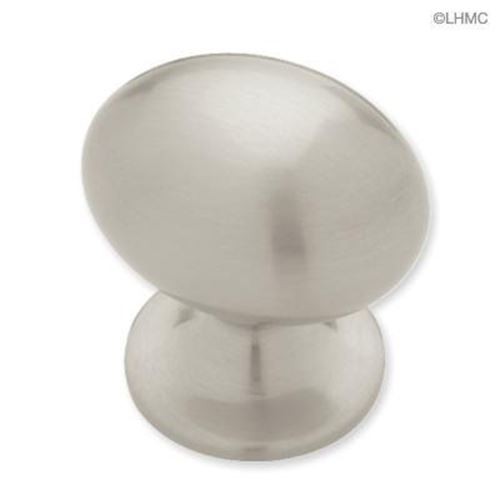 1-3/8" Fusilli Football Knob with Metric Screw Satin Nickel