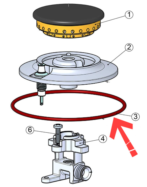 7x O-rings For Viking Cooktops Burner Base Ring Kit PB070062 /25-000-004-33,PB07