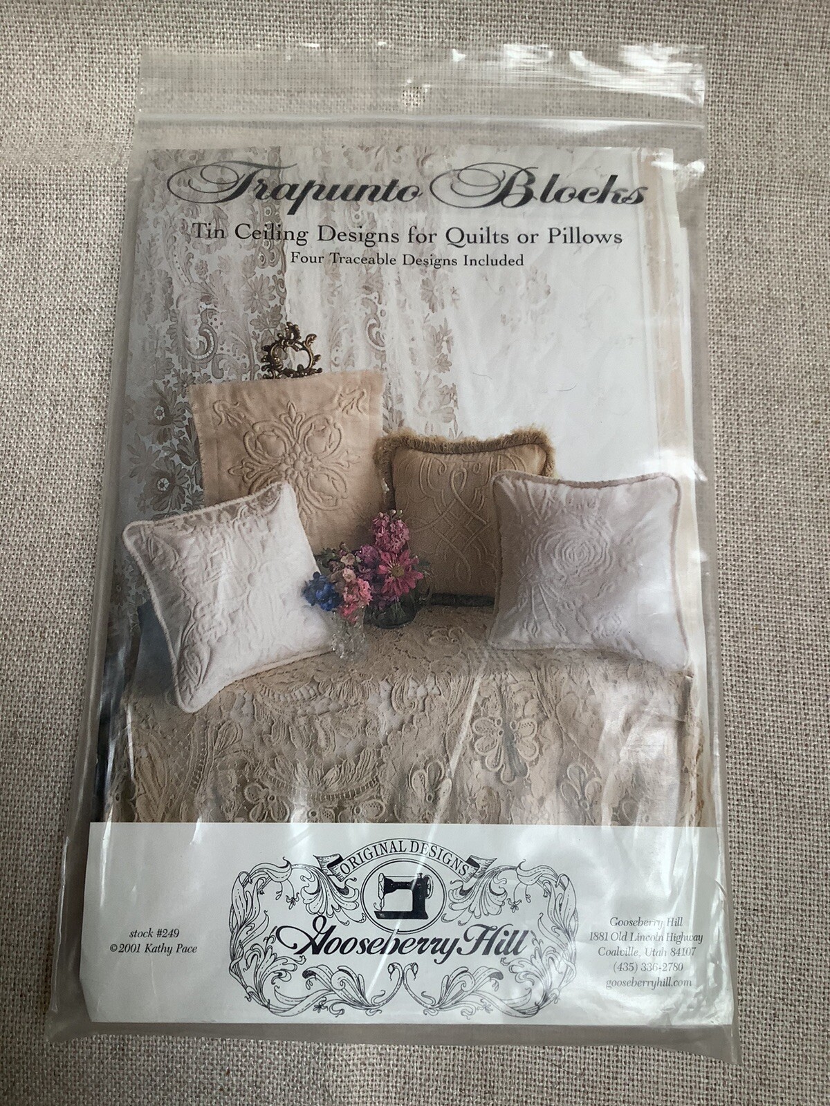 Gooseberry Hill #249 Trapunto Blocks - Tin Ceiling Designs for Quilts - NIP
