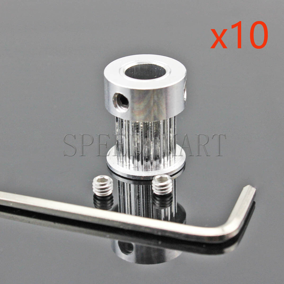 10pcs GT2 Aluminum Timing Pulleys 20T 3.17mm Bore 11mm Teeth Width 3D Printer
