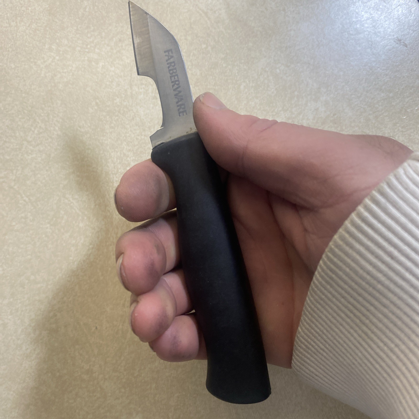 Whittling Knife Stropped Sharp, 3-Point Blade, Quality Steel, Holds Edge