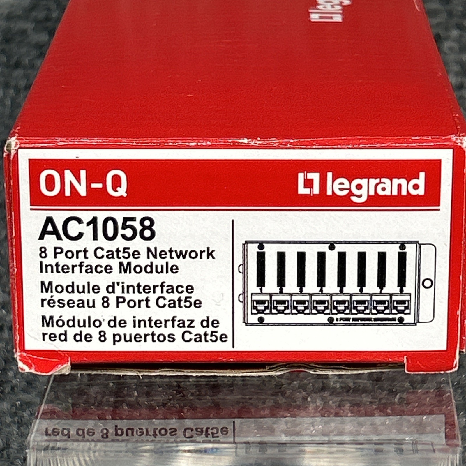 On-Q Legrand AC1058 8-Port Cat5e Network Interface Module