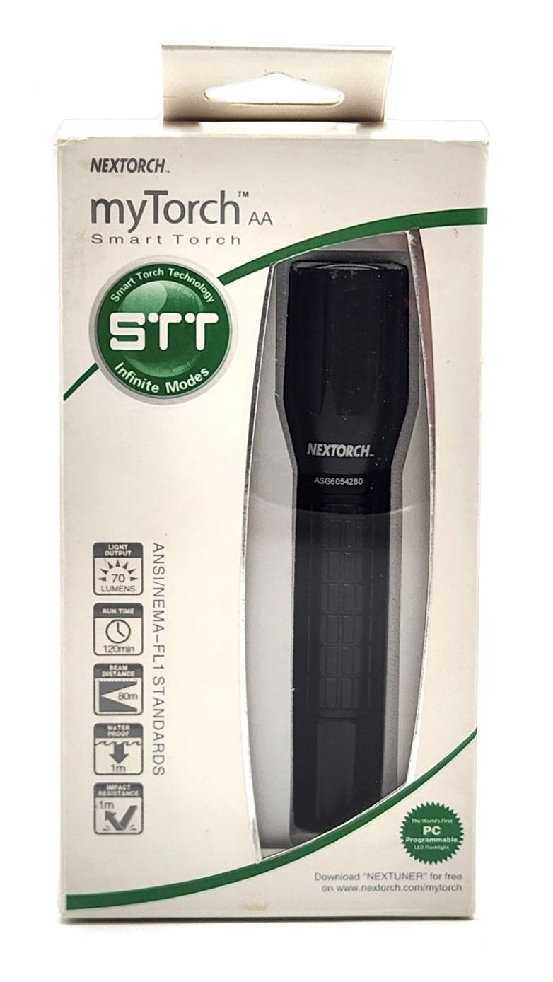 New Nextorch MyTorch AA 70 Lumens Programmable Flashlight