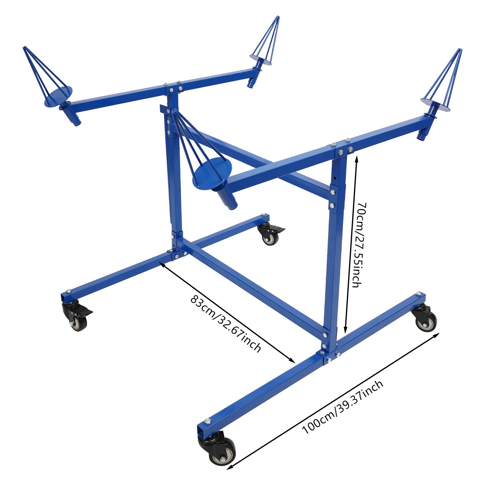 Mobile Wheel Panel Paint Stand Multi-function Paint Stand 4 Casters 2 With Brake