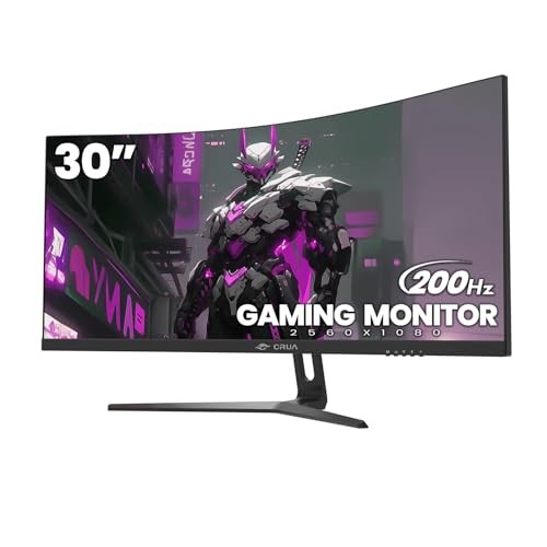 CRUA 30" Curved Gaming LED Monitor