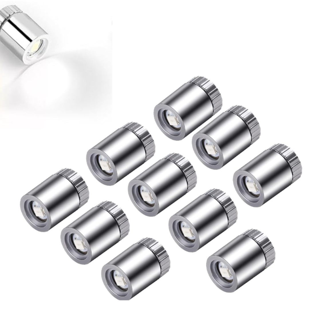 10Pcs Small Spotlight LED Lights Battery Powered for Micro Crafts Models Display