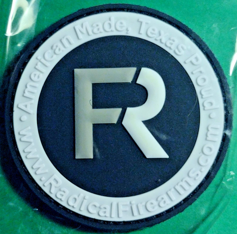 RADICAL FIREARMS Logo AMERICAN MADE TEXAS PROUD Patch SHOT-SHOW 2025 PVC H&L NIP