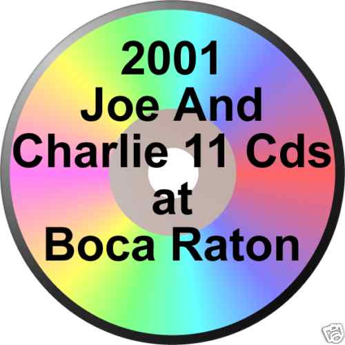 JOE AND CHARLIE 2001 BOCA BIG BOOK COMES ALIVE 12STEPS ALCOHOLICS ANONYMOUS 11cd