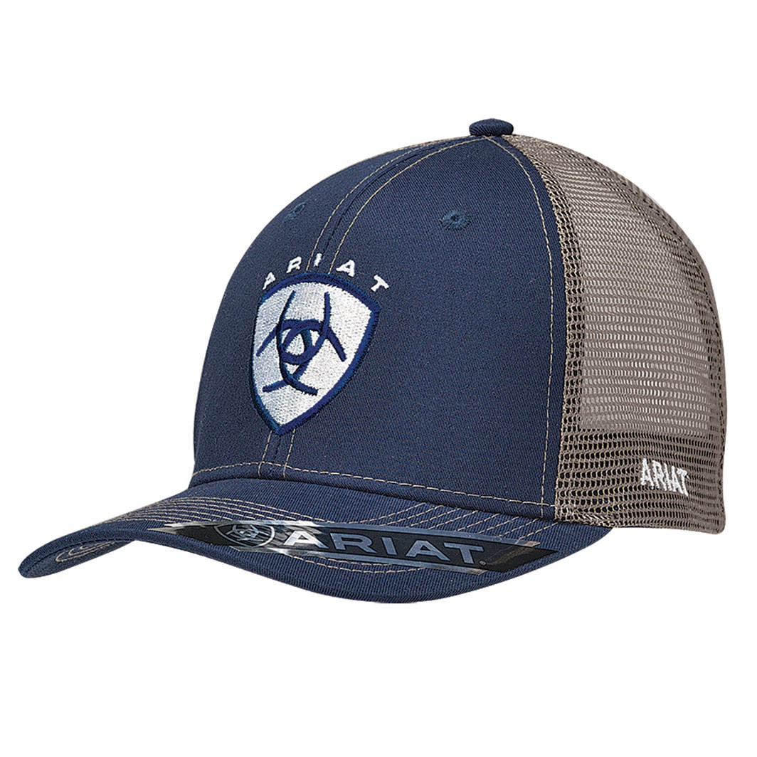 Ariat Navy Cap Centered Shield - Hats Cap - 1595303