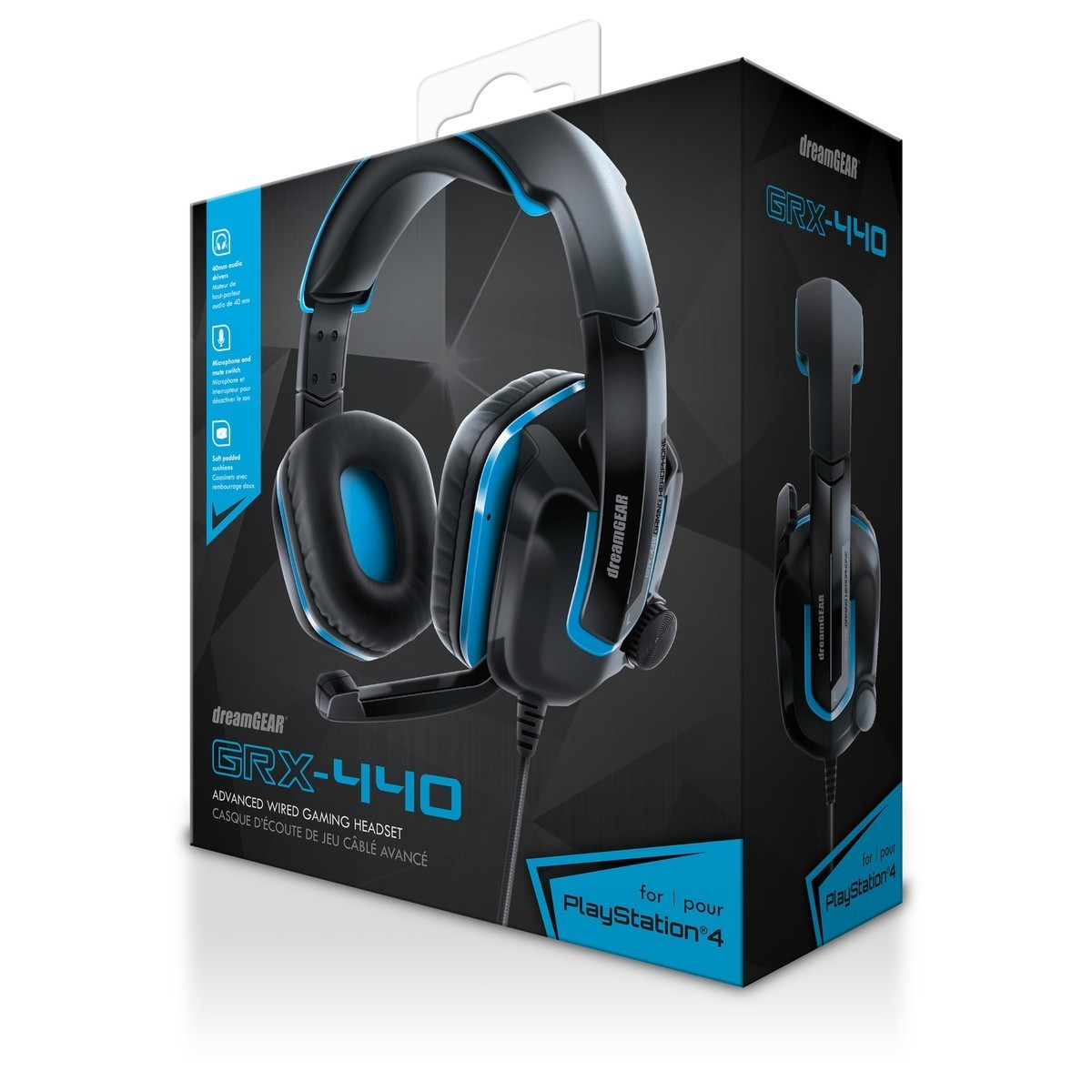 dreamGEAR GRX-440 Wired Headset Multi Platform PS4 Xbox Switch