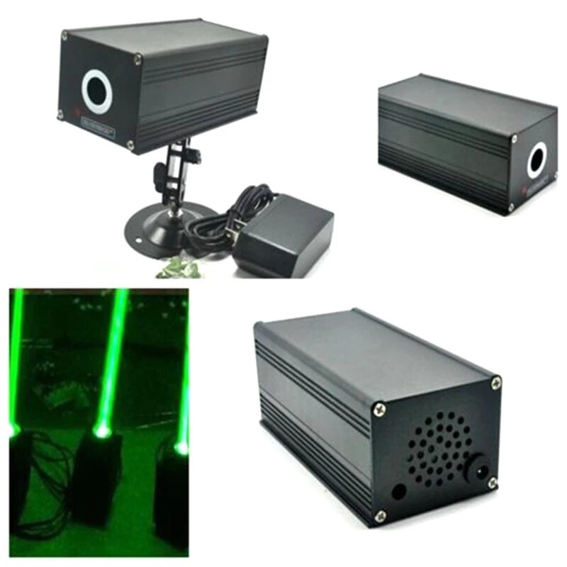 12V Fat Beam 532nm 100mW Green Laser Module for Room Escape Long-Time Working