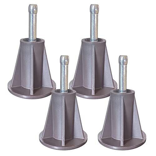 Set of 4 Steel Stem Bed Frame Feet to Replace Wheels Bed Frame Feet Replacement