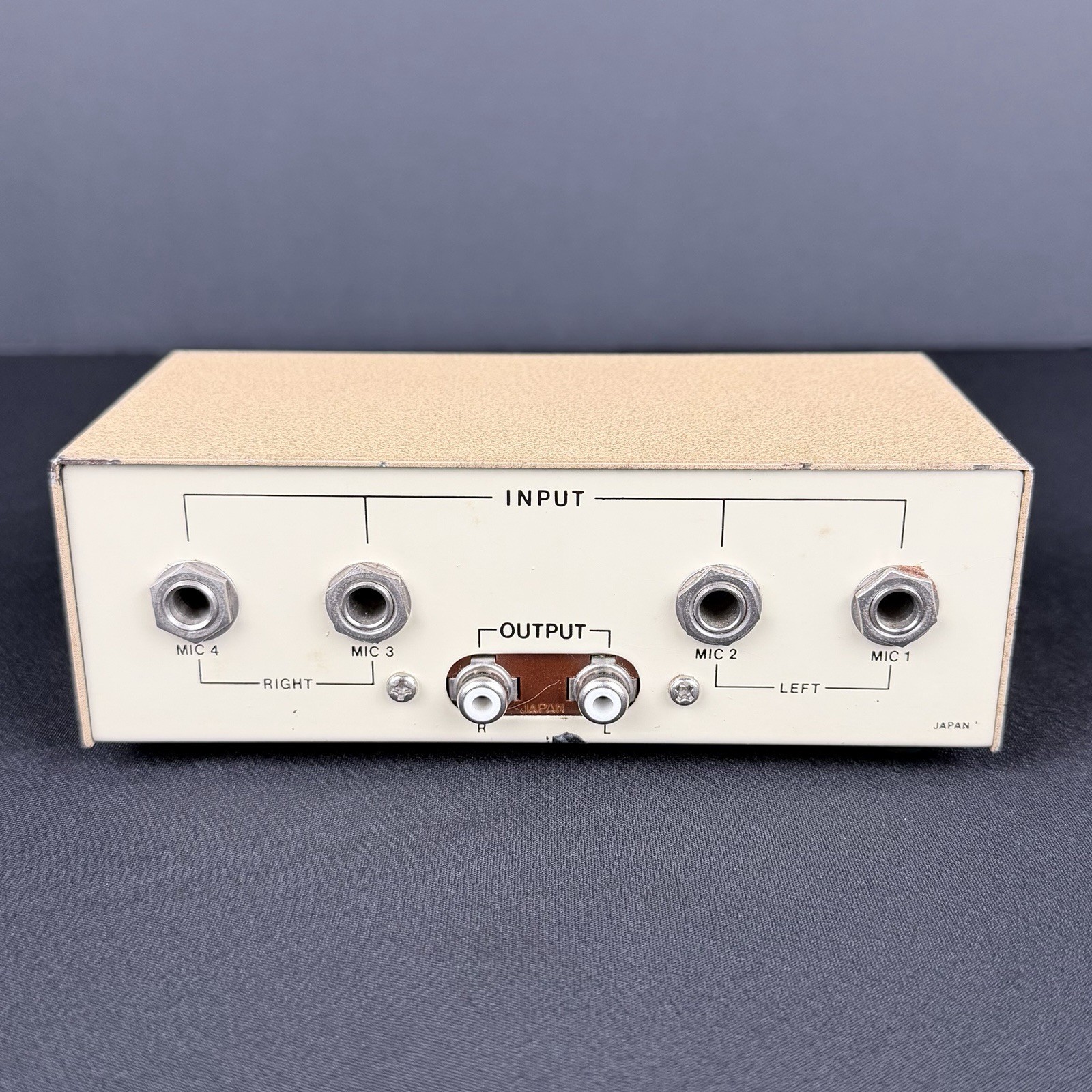 Realistic Transistorized Stereo Microphone Mixer 4 Mic Inputs Tested Working