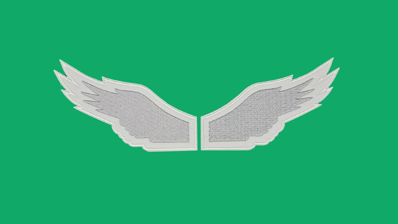 PHILADELPHIA EAGLES PATCHES - Helmet Wing Patches (2pcs set) Iron-On / Sew-On