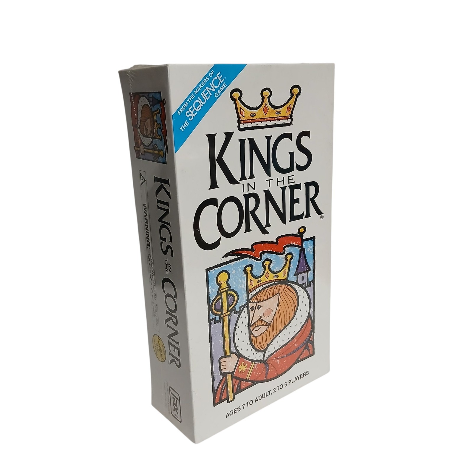 Kings in the Corner Card Game - 1996 Vintage New Sealed , 2-6 players, by JAX