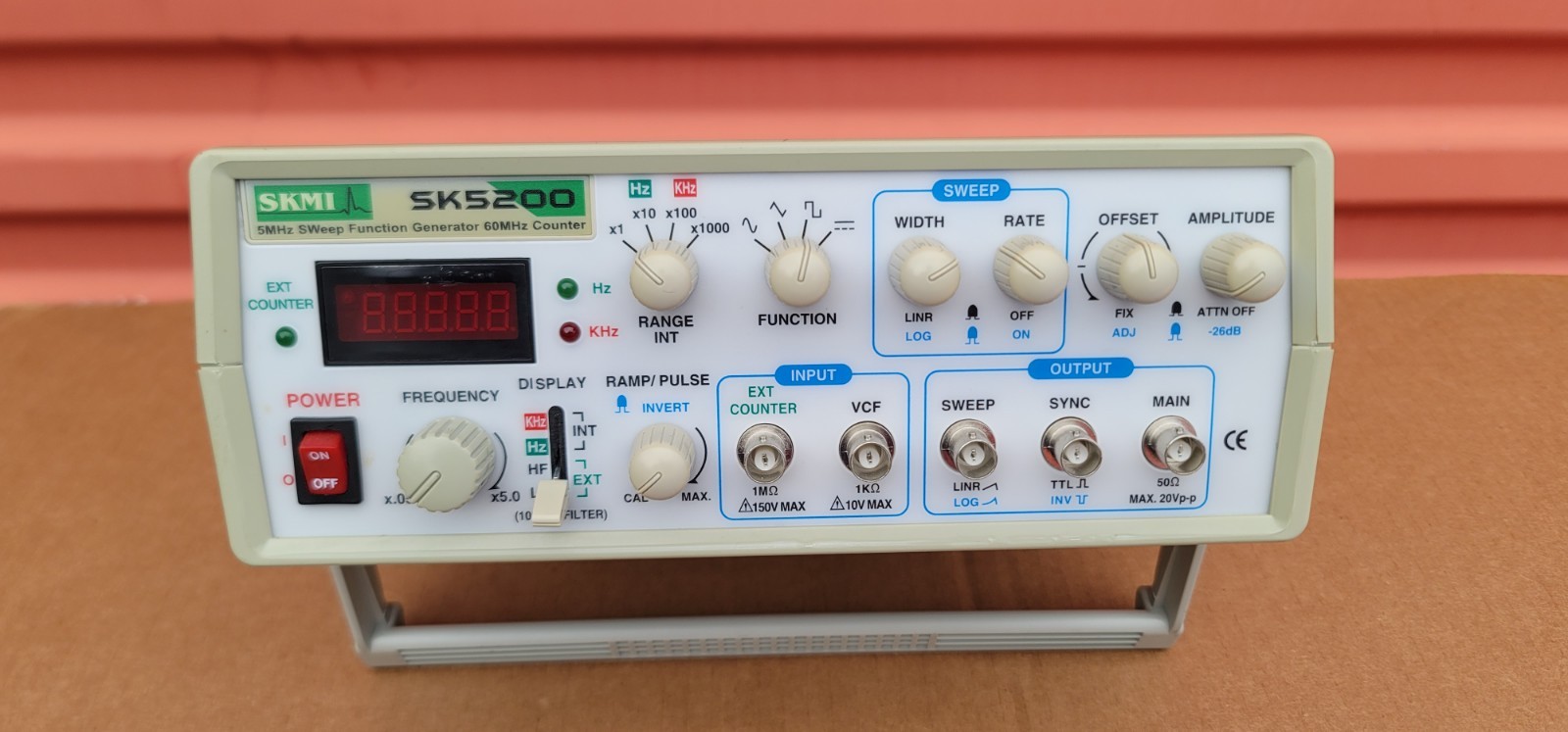 SKMI SK5200 Sweep Function Generator 60MHz Counter