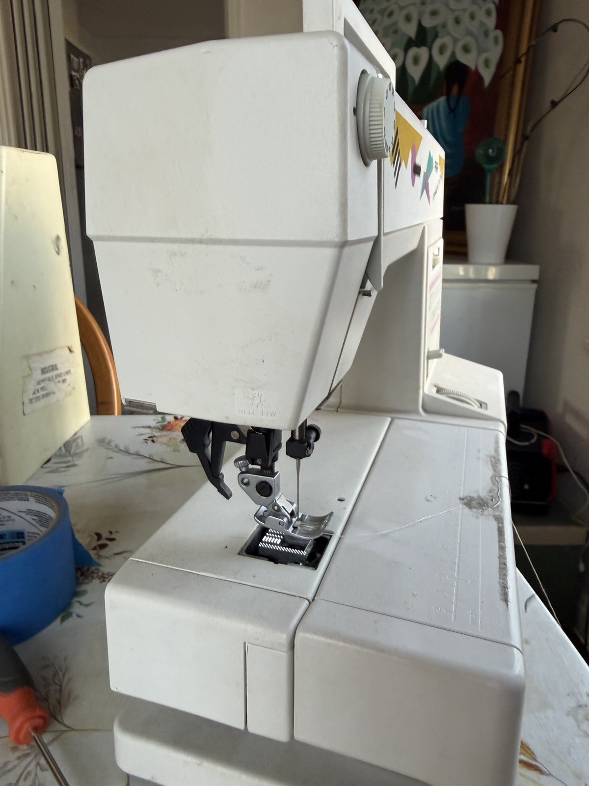 Pfaff Varimatic Sewing Machine 6091 w/ case No Pedal