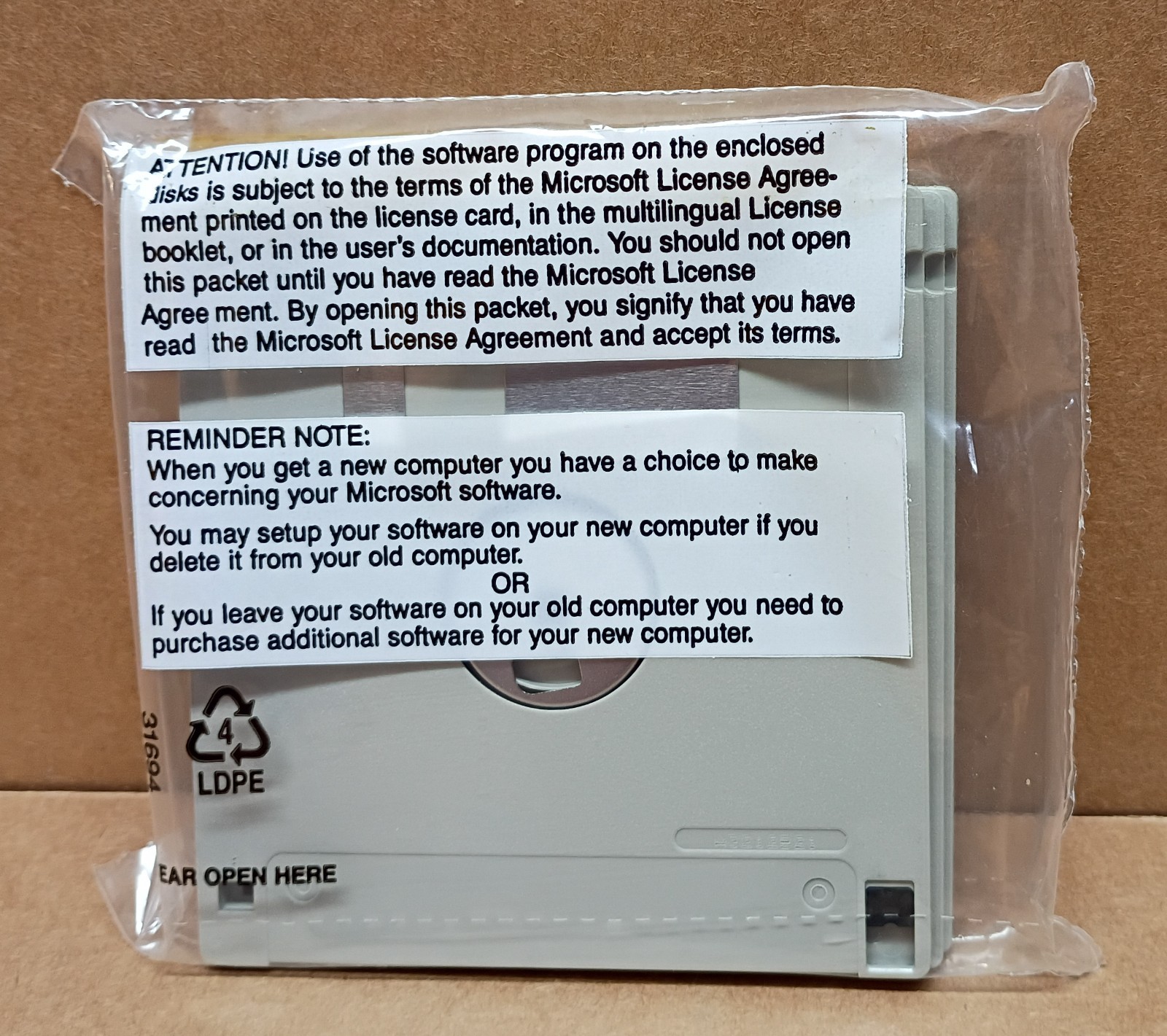 Microsoft MS-DOS 6.2 Upgrade (3) 3.5" Disks Sealed-New