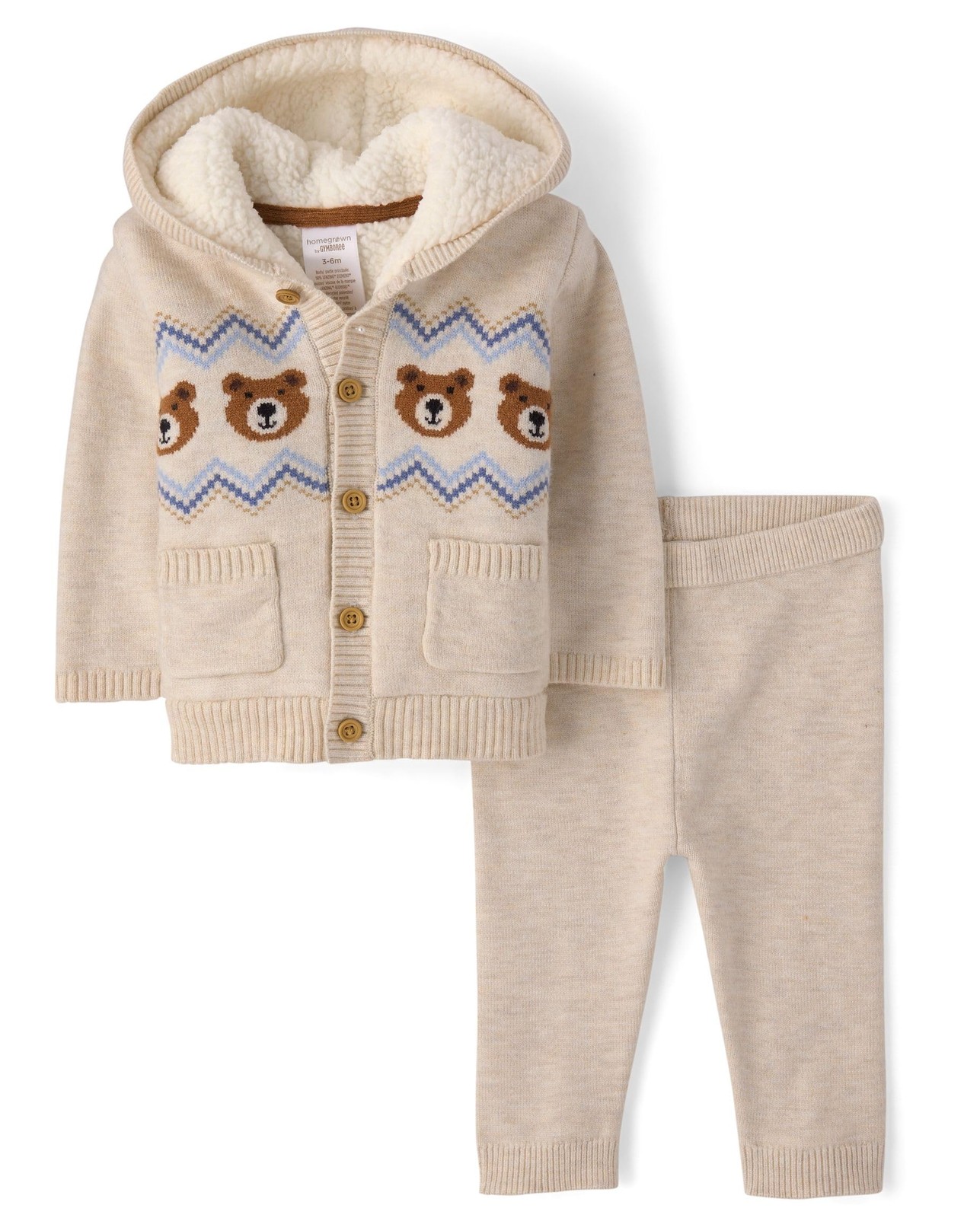 Gymboree Unisex Baby Take Me Home 100% Cotton Newborn Outfit H T Vanilla 6 Month