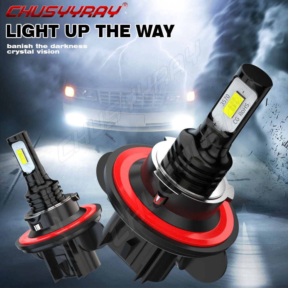 H13 LED Headlight Bulbs 6000K For Honda Pioneer 1000 SXS1000M3 2016-2018 ATV