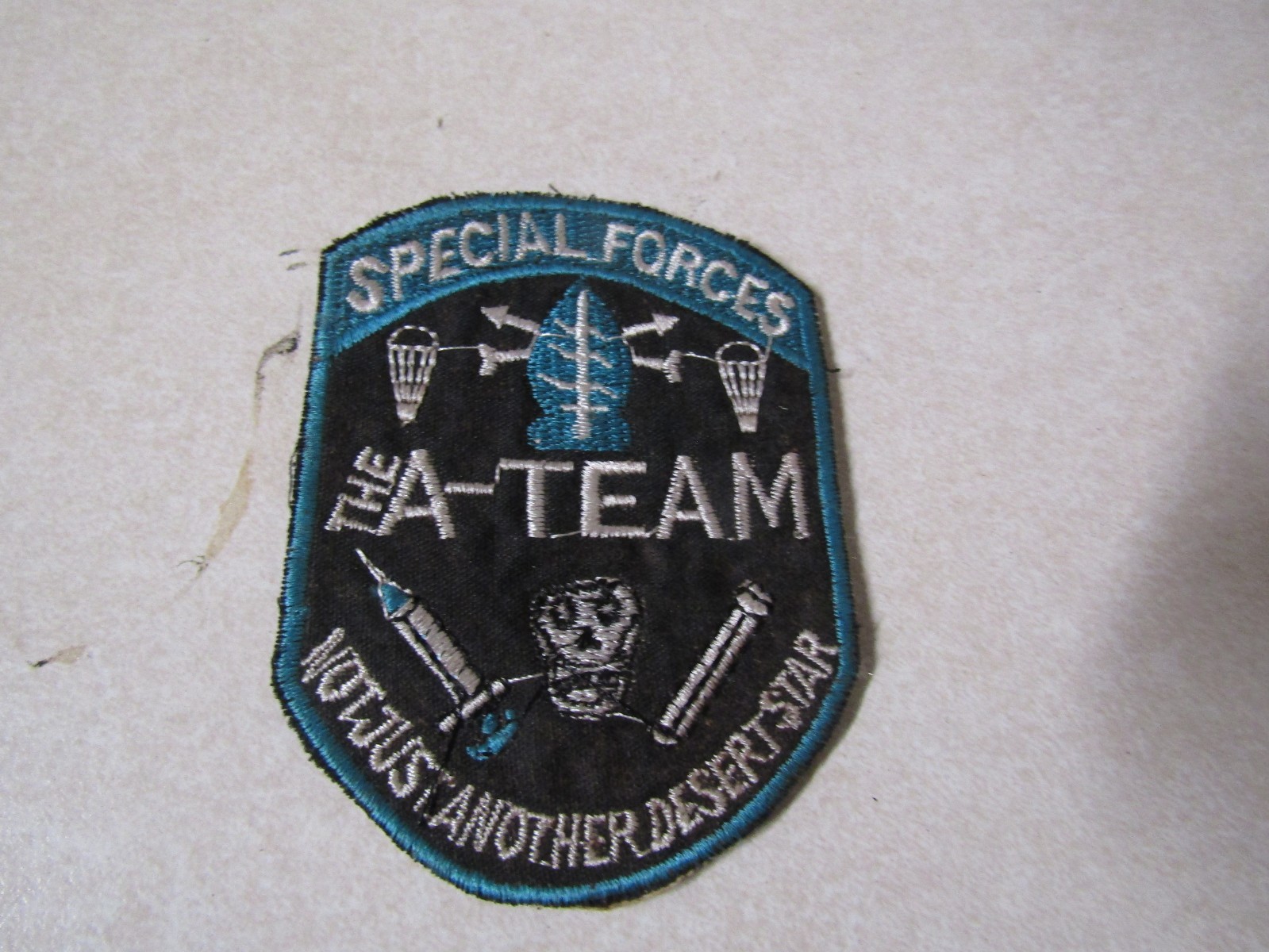 MILITARY PATCH OLD VIETNAM ERA SPECIAL FORCES THE A-TEAM NOT JUST ANOTHER DESERT