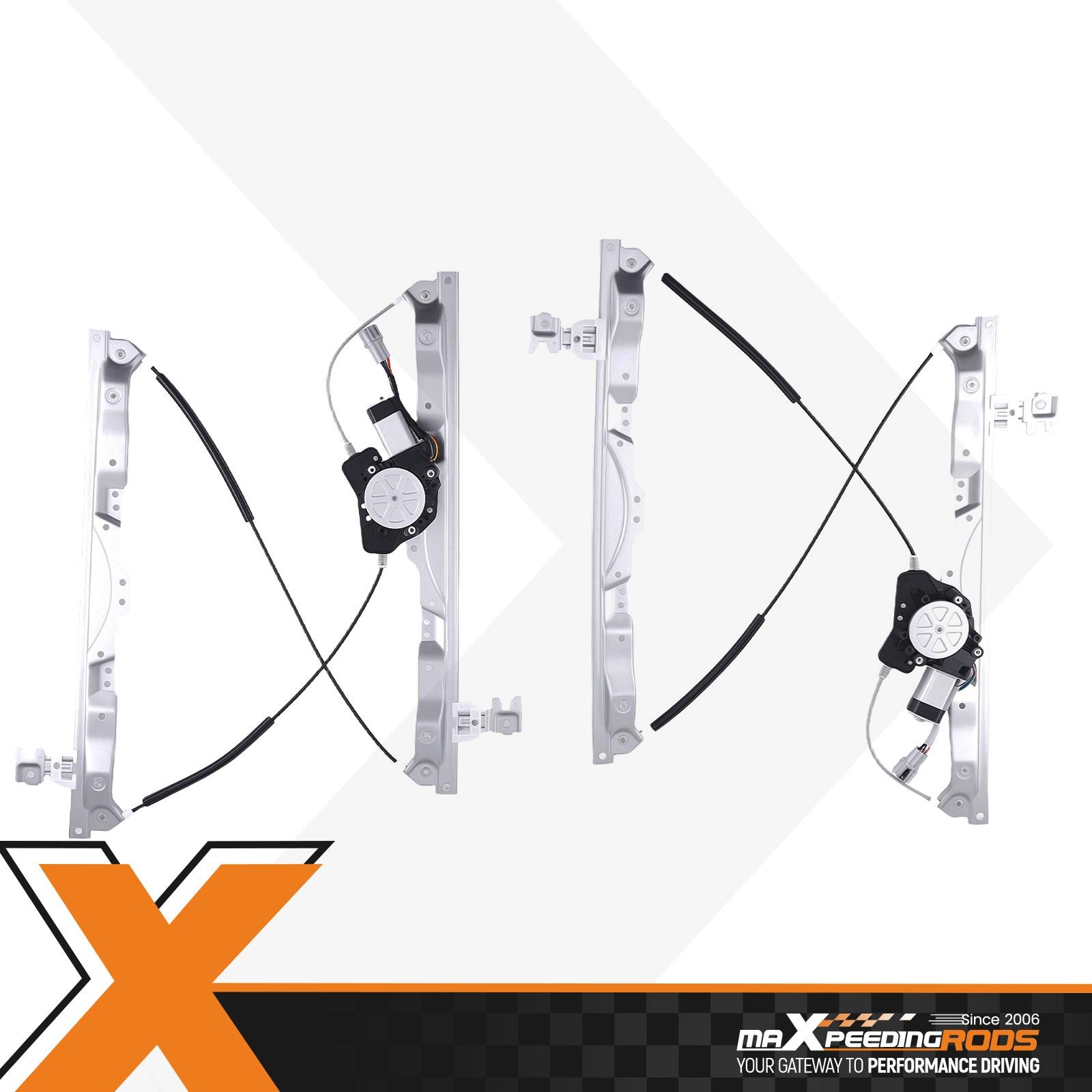 Pair Front Left & Right Window Regulator w/ Motor For Nissan Titan 2004-2015