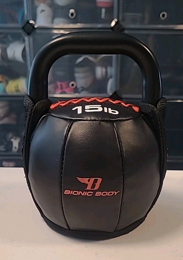BIONIC BODY Soft Cover 15 lb Kettle Bell Weight Kettlebell New w/o Tags (B2-CL)