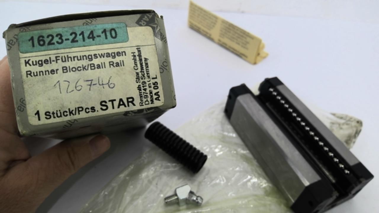 Star 1623-214-10 Runner Block/Ball Rail
